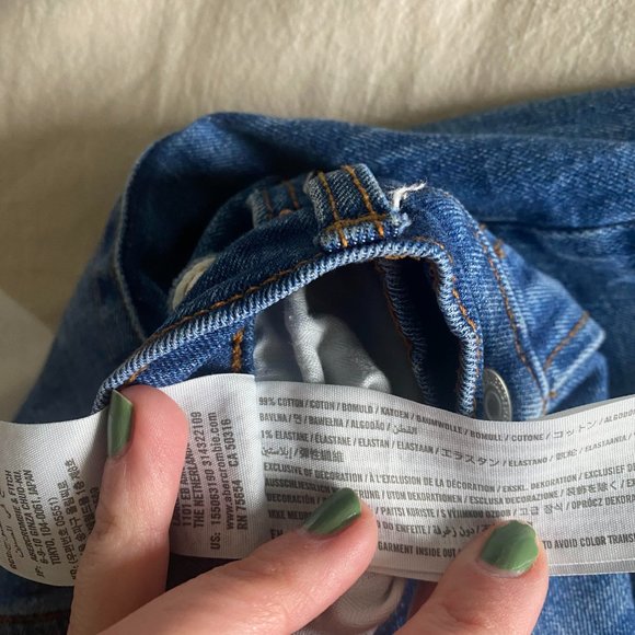 ABERCROMBIE Ultra High Rise Straight Denim Size 8 - Picture 5 of 7